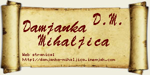 Damjanka Mihaljica vizit kartica
